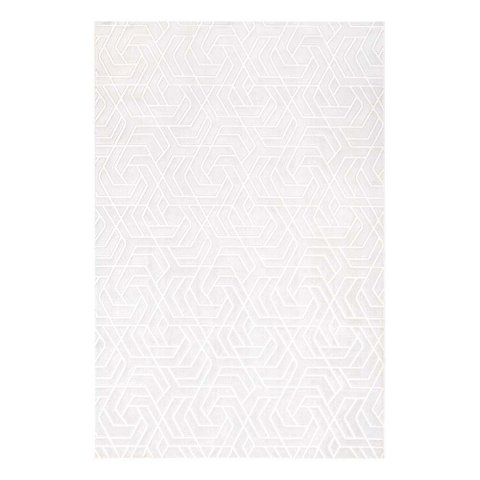 Tapete para Sala Istambul 04 bege e cinza 1,40X2,00M - Edantex