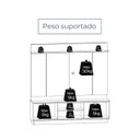 Ver imagem 5 de Estante para TV e Home Theater até 75 Polegadas 183,5CMX186,5cm Siena