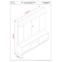 Ver imagem 4 de Estante para TV e Home Theater até 75 Polegadas 183,5CMX186,5cm Siena