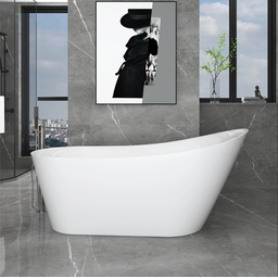 Banheira Freestanding Imersão Madrid Branco 1,7m Pex - 3