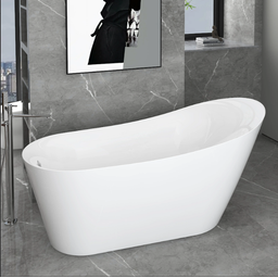 Banheira Freestanding Imersão Madrid Branco 1,7m Pex - 5