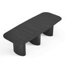 Ver imagem 1 de Mesa de Jantar Orgânica Tivoli 320cm X 110cm 10 Lugares Lamina Cinamomo Preto