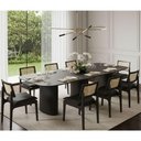 Ver imagem 2 de Mesa de Jantar Orgânica Tivoli 320cm X 110cm 10 Lugares Lamina Cinamomo Preto