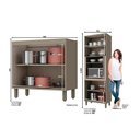 Ver imagem 2 de Cozinha Modulada Completa 19pçs 5 Armários 5 Balcões 1 Paneleiro 8 Complementos Duna/cristal Henn