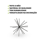 Ver imagem 3 de 2 Peças Decorativas Ouriço Decoração de Ferro Cor Preto
