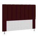 Ver imagem 3 de Kit Cabeceira + Calçadeira Baú Solteiro 90cm Suede Bordô
