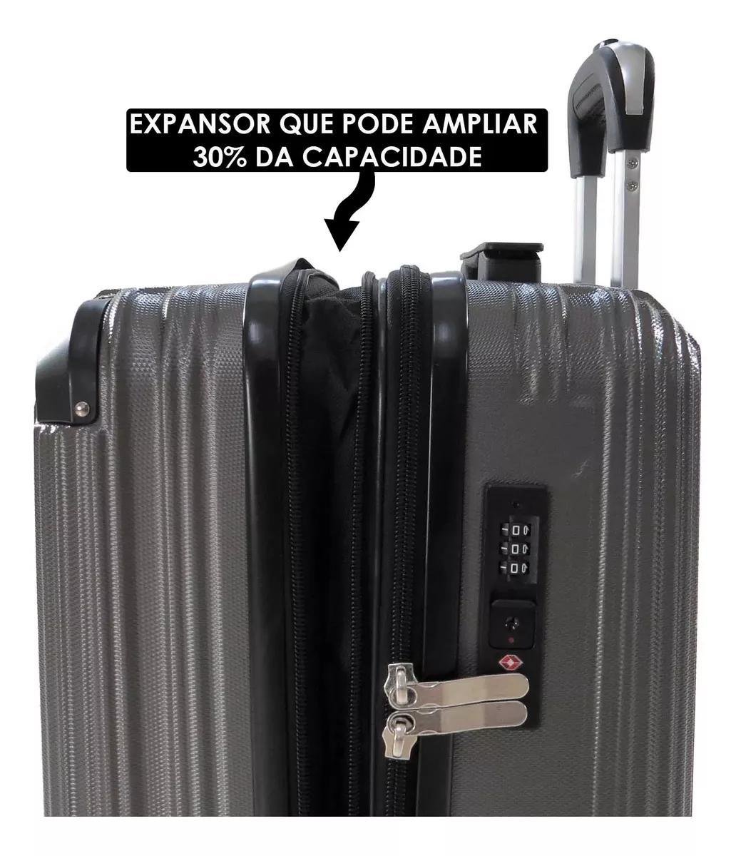 Kit 2 Malas de Viagem 10kg e 23kg + Frasqueira Rodinha 360 - 6