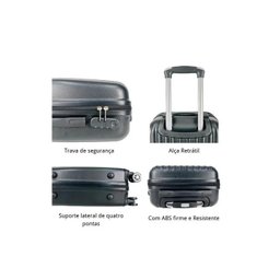 Kit 2 Malas de Viagem 10kg e 23kg + Frasqueira Rodinha 360 - 7