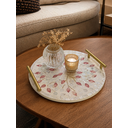 Ver imagem 5 de Bandeja Decorativa Madreperola Redonda com Alça 40x4,5cm