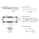 Ver imagem 3 de Ralo Linear Oculto Elleve Tiny 25cm Acabamento Inox - 2930rl