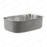 Cuba Simples Cozinha Gourmet Inox Polido 59X39 Guimmis.casa - 2