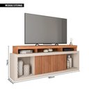 Ver imagem 4 de Bancada Rack para Tv 70 Polegadas Marrom Sun Caemmun