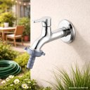 Ver imagem 2 de Torneira Jardim Parede Essence 1/4 de Volta 27236 Meber - Cromado