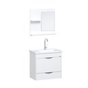 Ver imagem 3 de Conjunto Gabinete de Banheiro Suspenso 1 Gaveta com Espelheira e Cuba Roma