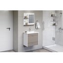 Ver imagem 2 de Conjunto Gabinete de Banheiro Suspenso 1 Gaveta com Espelheira e Cuba Roma