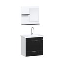 Ver imagem 3 de Conjunto Gabinete de Banheiro Suspenso 1 Gaveta com Espelheira e Cuba Roma