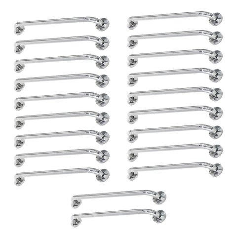 Alça de Apoio Inox Barra 80cm20 Unidades Idoso Deficiente Segurança Resistente Banheiro Box Quarto