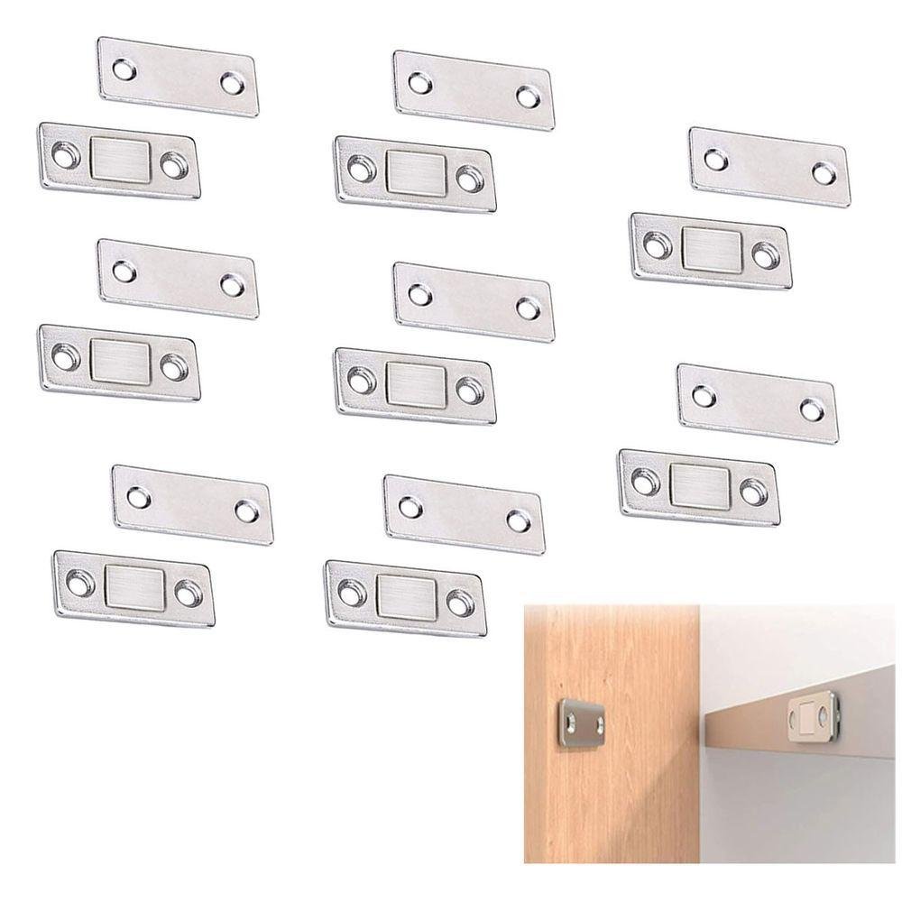 Fecho Magnetico Ima 8 Peças para Porta Trava Fecha Janela Gaveta Armario Multiuso Resistente