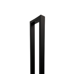 Puxador para Porta Barra Retangular Aço Inoxidavel 60cm Preto - 2