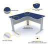 MESA EM L P/ ESCRITÓRIO 150X150 PANDIN MAXXI - AZUL/CINZA ETP1515 - 3