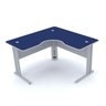 MESA EM L P/ ESCRITÓRIO 150X150 PANDIN MAXXI - AZUL/CINZA ETP1515 - 1