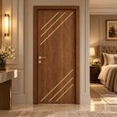 Ver imagem 4 de Porta Interna Frisada R30K 210x80 para Quarto Cozinha Sala:Imbuia
