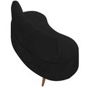 Ver imagem 7 de Sofá Chaise Living 2 Lugares 135cm Sala de Estar Istambul K01 Veludo Preto - Lyam Decor