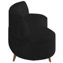 Ver imagem 6 de Sofá Chaise Living 2 Lugares 135cm Sala de Estar Istambul K01 Veludo Preto - Lyam Decor