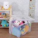 Ver imagem 2 de 2 Caixas Organizadoras Plástica Altas 30l Ordene Organize Brinquedos Closet Incolor