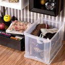 Ver imagem 6 de 2 Caixas Organizadoras Plástica Altas 30l Ordene Organize Brinquedos Closet Incolor