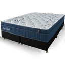 Ver imagem 2 de Cama Box Preta + Colchão King Size San Rafael Molas Ensacadas Euro Pillow 193x203x75cm - Macio