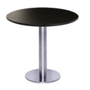 Ver imagem 1 de Mesa Beta Big Inox 75 Cm (alt) Disco Redondo Tampo Mdp Redondo 70 Cm (larg) X 2,50 Cm (alt) Preto