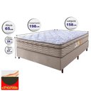 Ver imagem 2 de Cama Box Queen Colchão Ortomove + Box Desmontável 158x198x65 One Face Espuma D33 Dourado