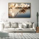 Ver imagem 3 de Quadro Decorativo Juncos no Lago ao Amanhecer Com Moldura e Sem Vidro 90x140