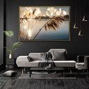 Ver imagem 2 de Quadro Decorativo Juncos no Lago ao Amanhecer Com Moldura e Sem Vidro 90x140