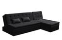 Ver imagem 2 de Sofá Cama 1 e 2 Lugares Natalia Suede Preto Madelina Decor