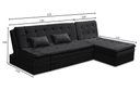 Ver imagem 5 de Sofá Cama 1 e 2 Lugares Natalia Suede Preto Madelina Decor