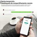 Ver imagem 3 de Fechadura Digital Eletronica Wifi Biometria App Reconhecimento Facial Cartao Smartphone Celular Port