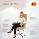 Ver imagem 2 de Cadeira Escritório Couro Presidente Molas Ensacadas Nr17 Califórnia Homenow Cor:fendi