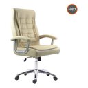 Ver imagem 3 de Cadeira Escritório Couro Presidente Molas Ensacadas Nr17 Califórnia Homenow Cor:fendi