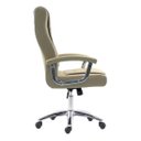 Ver imagem 5 de Cadeira Escritório Couro Presidente Molas Ensacadas Nr17 Califórnia Homenow Cor:fendi