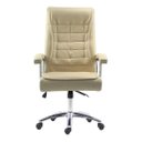 Ver imagem 4 de Cadeira Escritório Couro Presidente Molas Ensacadas Nr17 Califórnia Homenow Cor:fendi