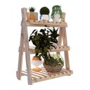 Ver imagem 3 de Conjunto Sapateiras de Entrada Madeira Dupla Estantes Oferta e Organizador Em Oferta Reforçado Bibli