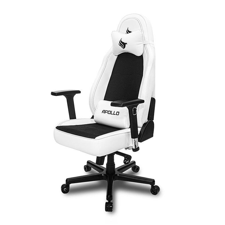 Cadeira Gamer Pichau Apollo Preta e Branca com Almofadas - 1