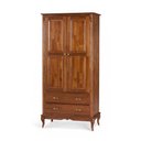 Ver imagem 1 de Roupeiro 2 portas e 2 gavetas Hannover M560818 Linz Laca - Preta
