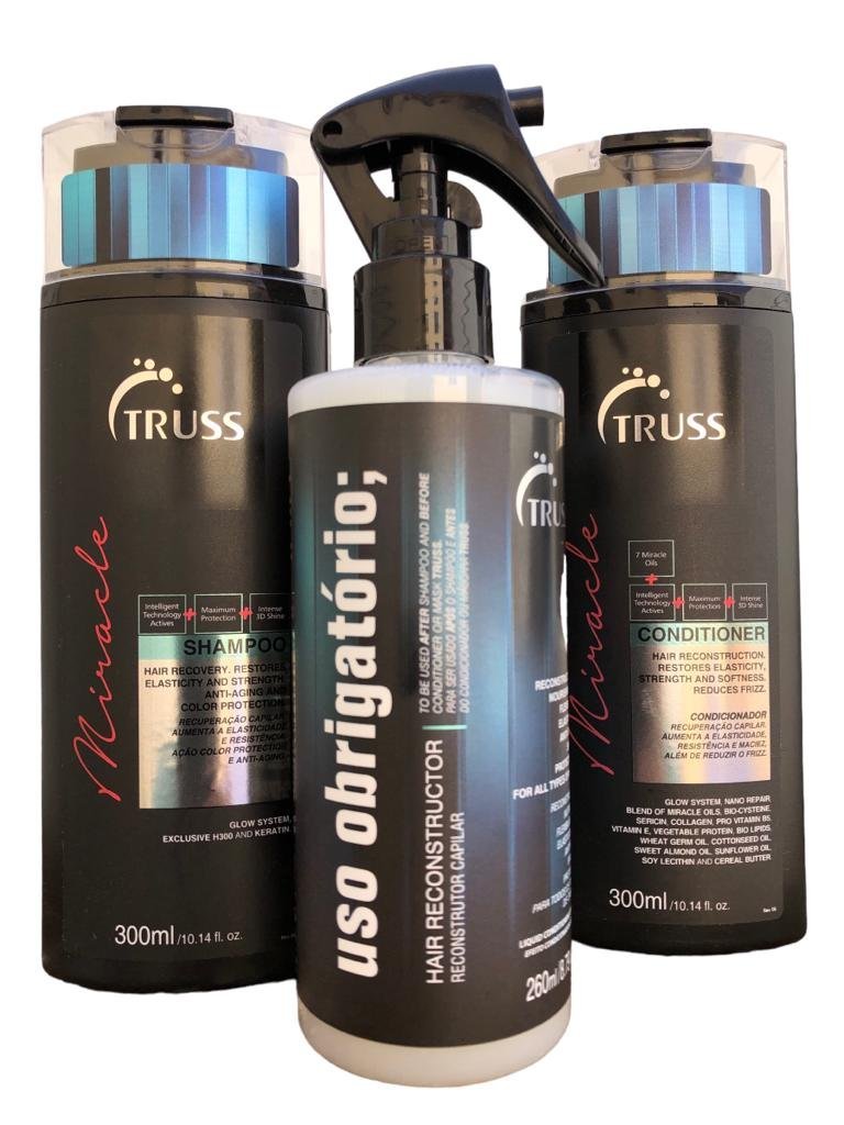 Truss Miracle Shampoo e Condicionador 300ml + Uso Obrigatório 260ml 12251 - 1