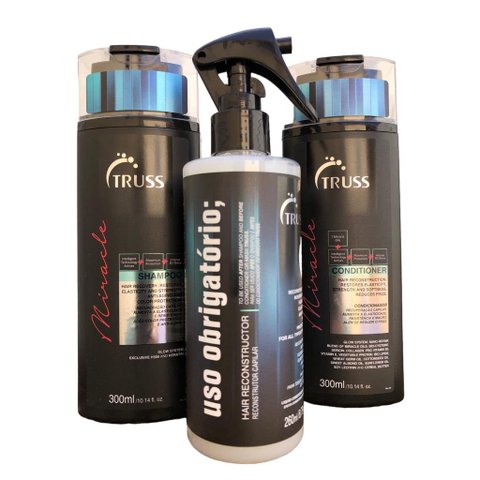 Truss Miracle Shampoo e Condicionador 300ml + Uso Obrigatório 260ml 12251