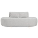 Ver imagem 6 de Sofá Orgânico Horizonte 3 Lugares 180cm Bouclé Cinza Claro - Nexta Casa