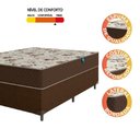 Ver imagem 3 de Cama Box Casal Colchão Espuma D33 Marquês 138X188X57Cm Marrom Umaflex - Suporta Até 90Kg Por