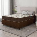 Ver imagem 6 de Cama Box Casal Colchão Espuma D33 Marquês 138X188X57Cm Marrom Umaflex - Suporta Até 90Kg Por